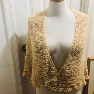 Soft Gold/Beige Chiffon Wrap